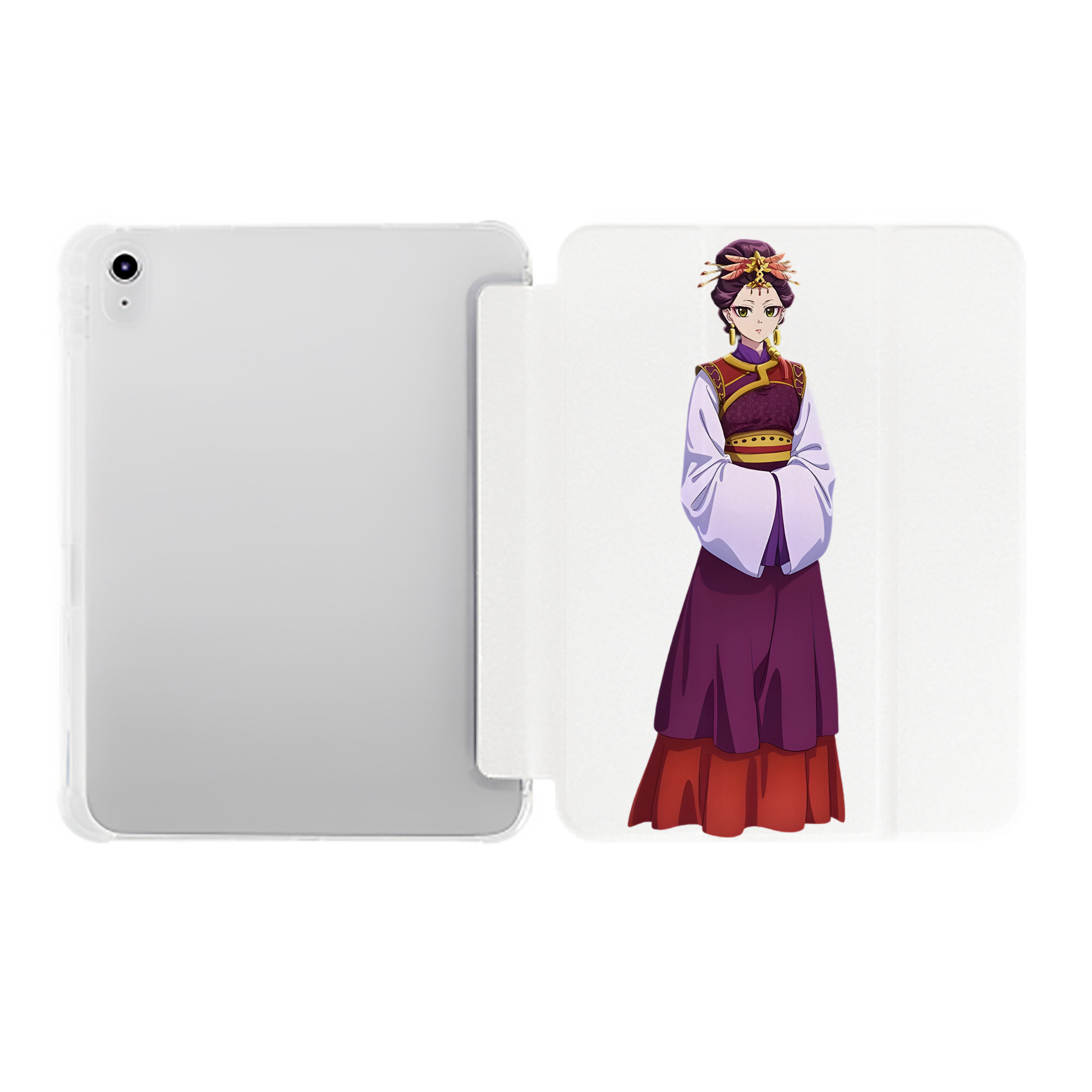 （画像用） 薬屋のひとりごと The Apothecary Diaries IPad ケース ペン収納付き 三つ折りスタンド PUレザー×シリコン 対応機種9.5/10.5/10.9インチ
